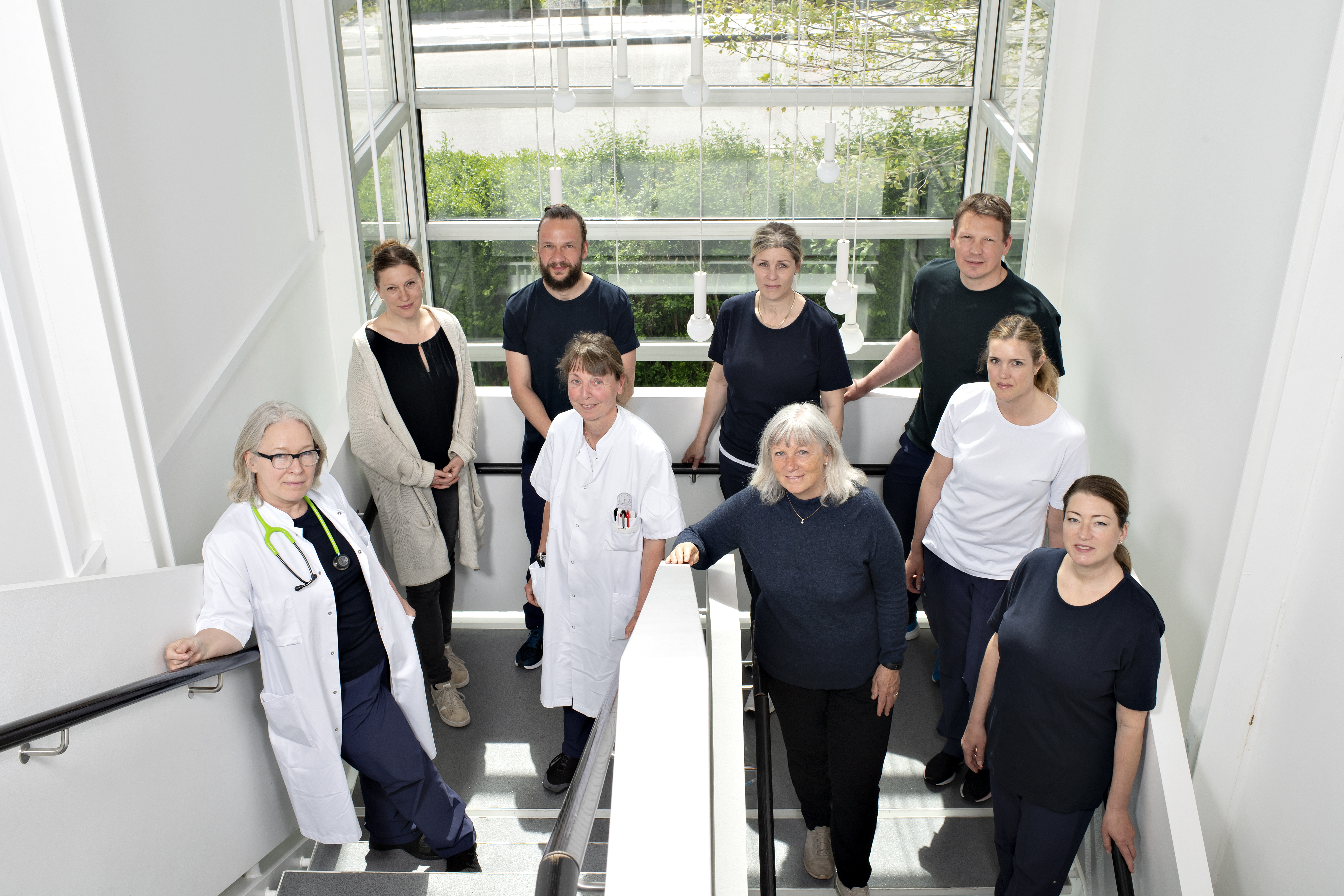 Sundhedsprofessionelle fra Specialhospitalet på gruppebillede