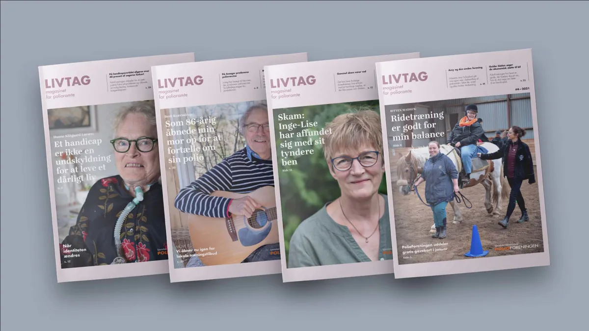 Fire eksemplarer af Livtag Polio.