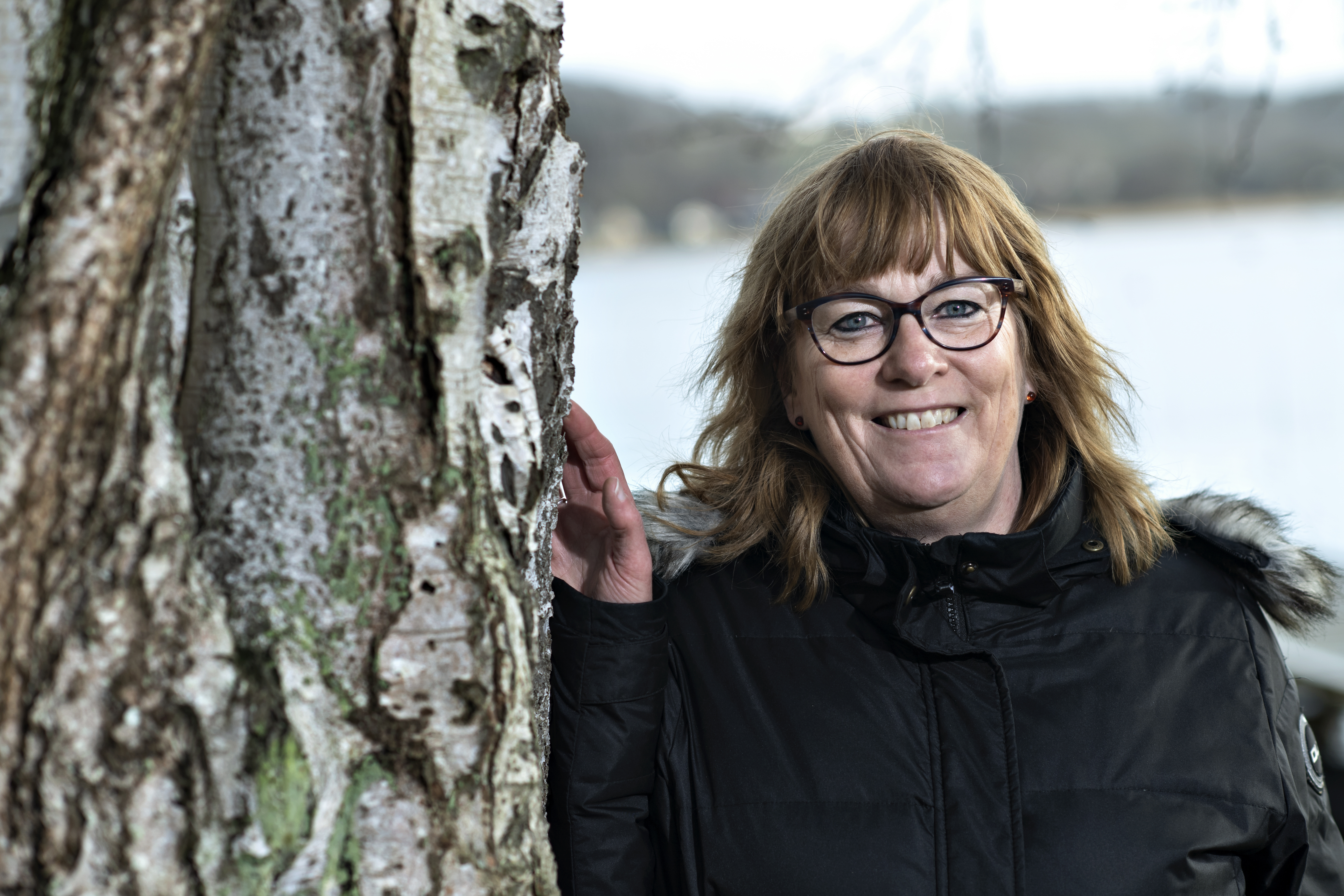 Lone Hauge ude i naturen